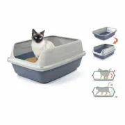 Caixa de Areia para Gatos Georplast Sonic Plástico 44,5 x 34 x 18,5 cm (7 Unidades) Animais de Estimação - nacloset 2