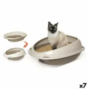 Caixa de Areia para Gatos Georplast GP10530 45 x 36 x 15 cm (7 Unidades) Animais de Estimação - nacloset