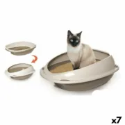 Caixa de Areia para Gatos Georplast GP10533 57 x 40 x 19 cm (7 Unidades) (57 cm) Animais de Estimação - nacloset