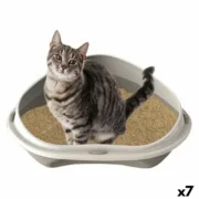 Caixa de Areia para Gatos Georplast GP10535 50 x 40 x 17 cm (7 Unidades) Animais de Estimação - nacloset