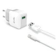Carregador de Parede Celly TCUSBLIGHT Branco Eletrónica | Telefones e Tablets - nacloset