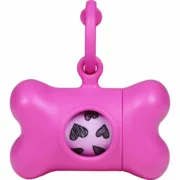 Dispensador de Sacos para Cães United Pets Classic 2nd Life Cor de Rosa Animais de Estimação - nacloset