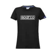 Camisola de Manga Curta Mulher Sparco LADY FRAME Preto (S) Moda | Acessórios - nacloset