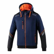 Polar com Capuz Homem Sparco S02414BMAF1S Azul Azul Marinho (S) Blusões - nacloset