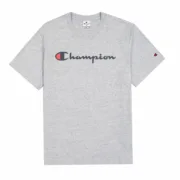 Camisola de Manga Curta Homem Champion Crewneck Cinzento claro Moda | Acessórios - nacloset