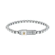 Bracelete masculino Maserati JM223ATK25 Prata Prateado Acessórios de Moda - nacloset