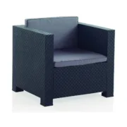 Conjunto de Mesa com 2 Poltronas SP Berner Diva tete grafit Casa | Jardim - nacloset 2