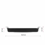 Assadeira Valira 4652/25 28 x 28 cm 25 x 28 cm Preto Metal Alumínio Ø 28 cm Cozinha | Gourmet - nacloset 2