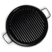 Assadeira Vaello Aço Esmaltado Ø 46 cm Preto Cozinha | Gourmet - nacloset