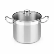 Panela com Tampa de Vidro BRA Profesional 8,5 L Aço inoxidável Ø 24 cm Multicolor Aço Aço inoxidável 18/10 Cozinha | Gourmet - nacloset