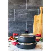 Caçarola com Tampa de Vidro BRA A410528 3 L Cozinha | Gourmet - nacloset