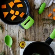 Colher para Servir Massa BRA A197007 Verde Aço inoxidável Cozinha | Gourmet - nacloset 2