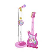 Guitarra Infantil Disney Princess Microfone Cor de Rosa Princesas Disney Brinquedos e Jogos - nacloset