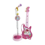 Guitarra Infantil Disney Princess Microfone Cor de Rosa Princesas Disney Brinquedos e Jogos - nacloset 2