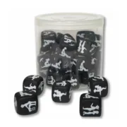 Jogo de Dados Erótico Divertysex Preto 25 Unidades Sets Eróticos - nacloset