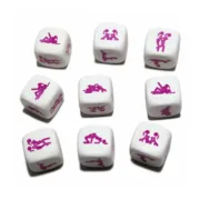 Jogo de Dados Erótico Divertysex Branco 25 Unidades Sets Eróticos - nacloset
