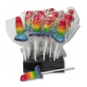 Gomas Horny Jelly Men Divertysex Arco-íris Pénis 12 Unidades Sets Eróticos - nacloset