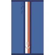 Toalha de Praia Secaneta Portals Azul Marinho 90 x 165 cm Jacquard Desporto | Lazer - nacloset