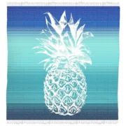 Toalha de Praia Secaneta Fouta 170 x 170 cm Duplo Abacaxi Desporto | Lazer - nacloset