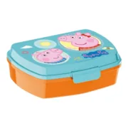 Caixa Sanduíche Peppa Pig Having fun Plástico Rosa Claro (17 x 5.6 x 13.3 cm) Cozinha | Gourmet - nacloset