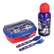 Conjunto de Louça Infantil Mickey Mouse Happy smiles 21 x 18 x 7 cm Vermelho Azul Jogos | Disfarces - nacloset