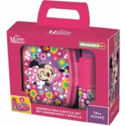 Lancheira com Frasco Minnie Mouse Bold Florals Jogos | Disfarces - nacloset