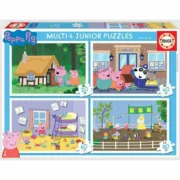 Set de 4 Puzzles Peppa Pig 80 Peças Brinquedos e Jogos - nacloset