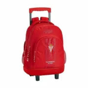 Mochila Escolar com Rodas Compact Real Sporting de Gijón SF-611972-818 Vermelho (32 x 45 x 21 cm) Jogos | Disfarces - nacloset