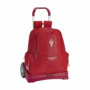 Mochila Escolar com Rodas Evolution Real Sporting de Gijón Vermelho Jogos | Disfarces - nacloset