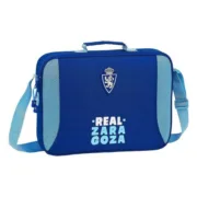 Pasta Escolar Real Zaragoza Azul Azul Claro (38 x 28 x 6 cm) Jogos | Disfarces - nacloset