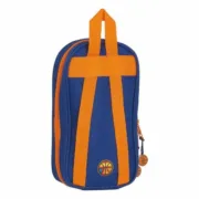 Mochila com Estojo Valencia Basket M747 Azul Laranja 12 x 23 x 5 cm (33 Peças) Estojos - nacloset 2