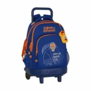 Mochila Escolar com Rodas Compact Valencia Basket M918 Azul Laranja (33 x 45 x 22 cm) Jogos | Disfarces - nacloset