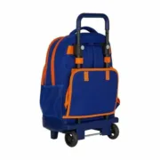 Mochila Escolar com Rodas Compact Valencia Basket M918 Azul Laranja (33 x 45 x 22 cm) Jogos | Disfarces - nacloset 2