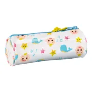 Bolsa Escolar Cilíndrica CoComelon Branco Multicolor (20 x 7 x 7 cm) Estojos - nacloset 2