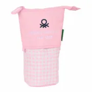 Estojo Cálice Benetton Vichy Cor de Rosa (8 x 19 x 6 cm) Estojos - nacloset 2