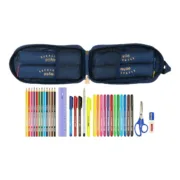 Mochila com Estojo Harry Potter Magical Castanho Azul Marinho (12 x 23 x 5 cm) (33 Peças) Estojos - nacloset 2