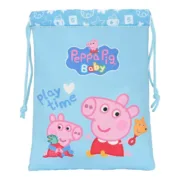 Bolsinha de Merenda Peppa Pig Baby Azul Caixas térmicas de praia - nacloset