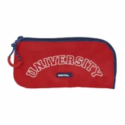 Bolsa Escolar Safta University Vermelho Azul Marinho (23 x 11 x 1 cm) Estojos - nacloset