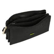 Estojo Triplo Safta Surf Preto (22 x 12 x 3 cm) Estojo 3 Compartimentos - nacloset 2