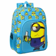Mochila Escolar Minions Minionstatic Azul 33 x 42 x 14 cm Jogos | Disfarces - nacloset