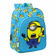 Mochila Escolar Minions Minionstatic Azul 26 x 34 x 11 cm Jogos | Disfarces - nacloset