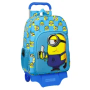 Mochila Escolar com Rodas Minions Minionstatic Azul (33 x 42 x 14 cm) Jogos | Disfarces - nacloset