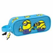 Estojo Duplo Minions Minionstatic Azul (21 x 8 x 6 cm) Estojo 2 Divisórias - nacloset