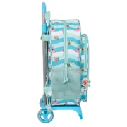 Mochila Escolar com Rodas Spongebob Stay positive Azul Branco (33 x 42 x 14 cm) Jogos | Disfarces - nacloset 2