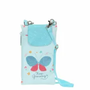 Porta-moedas BlackFit8 Mariposa Azul Capa para Telemóvel Acessórios de Moda - nacloset