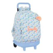 Mochila Escolar com Rodas Moos Lovely Azul 33 X 45 X 22 cm Jogos | Disfarces - nacloset