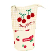 Estojo Cálice Safta Cherry Bege (8 x 19 x 6 cm) Estojos - nacloset