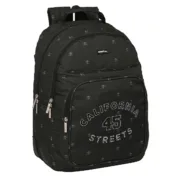 Mochila Escolar Safta California Preto 32 x 42 x 15 cm Jogos | Disfarces - nacloset