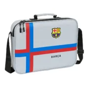 Pasta Escolar F.C. Barcelona Cinzento (38 x 28 x 6 cm) Jogos | Disfarces - nacloset