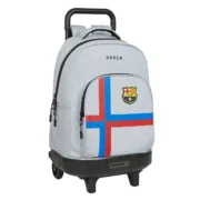 Mochila Escolar com Rodas F.C. Barcelona Cinzento (33 x 45 x 22 cm) Jogos | Disfarces - nacloset